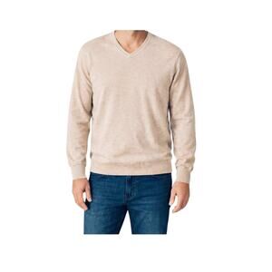 Article 365 Cashmere Sweater Mens Size XL Tan Lightweight Pullover Preppy Casual